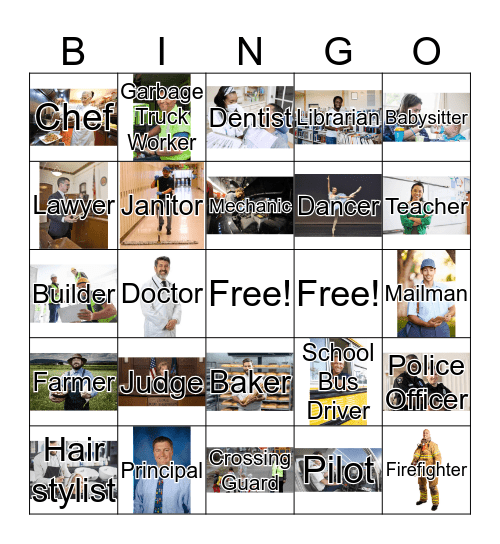 Careers  Bingo Card