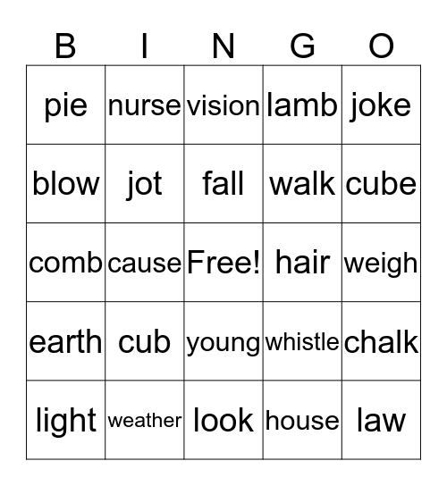 Handbook Bingo Card