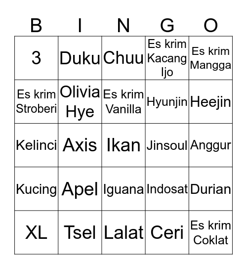 BINGO with ELYSIUMSTATE Bingo Card