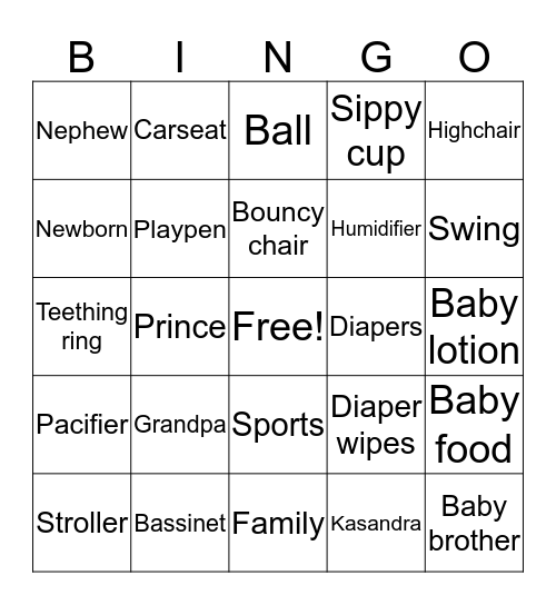 KYREN’S BINGO Card