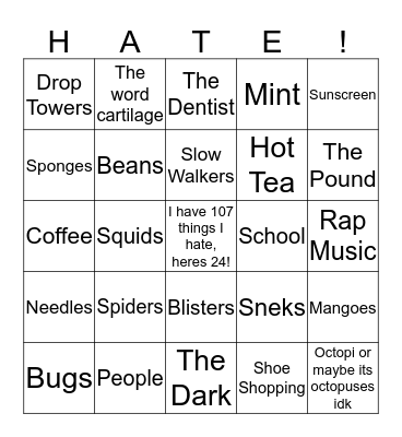 Bingo Card