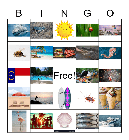 Summer Bingo at Wire Bingo Card