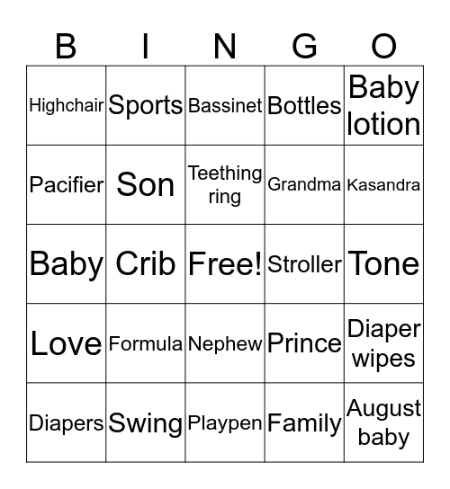 KYREN’S BINGO Card