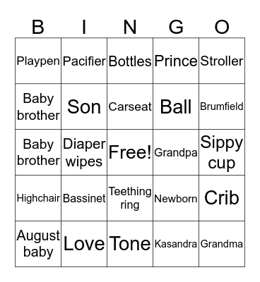 KYREN’S BINGO Card