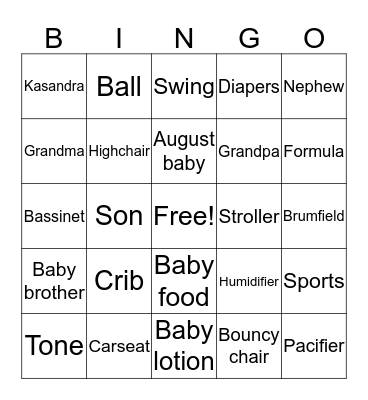KYREN’S BINGO Card