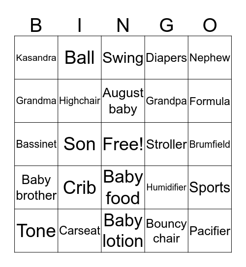 KYREN’S BINGO Card