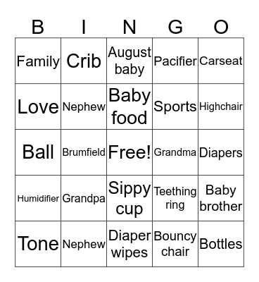 KYREN’S BINGO Card