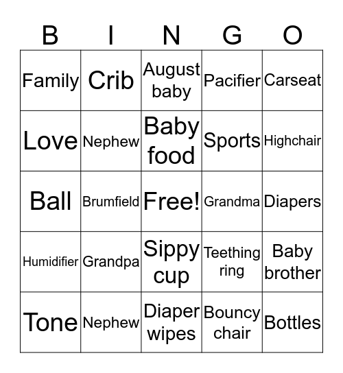 KYREN’S BINGO Card