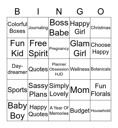 4th of July Bingo Card