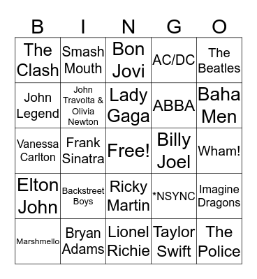 Bingo - Round 1 Bingo Card