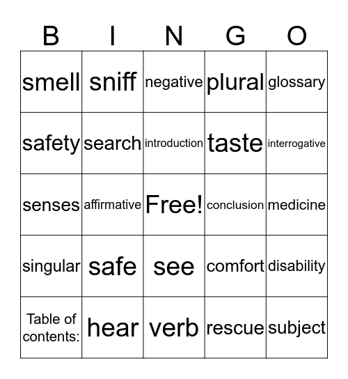 Yuma-1 Bingo Card