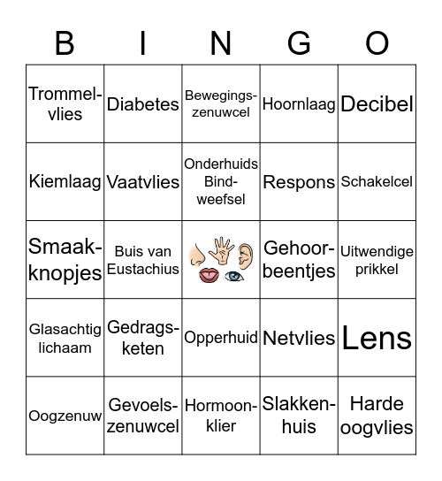 Begrippen Bingo Thema 6 Bingo Card