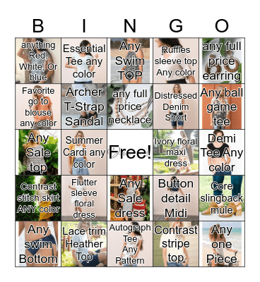 Downeast Bingo Card