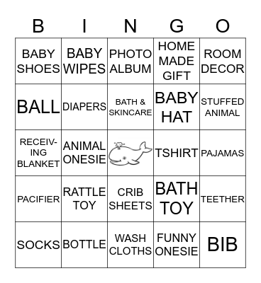 BABY BINGO Card