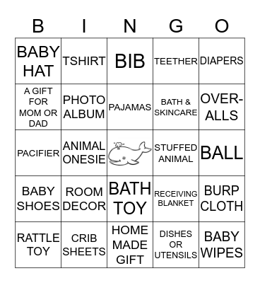 BABY BINGO Card