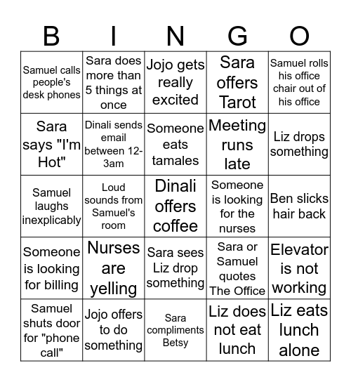 Libertas Bingo Card