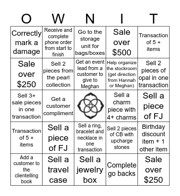 KS Bingo Card