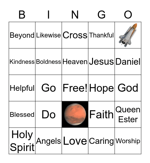 VBS Bingo Card