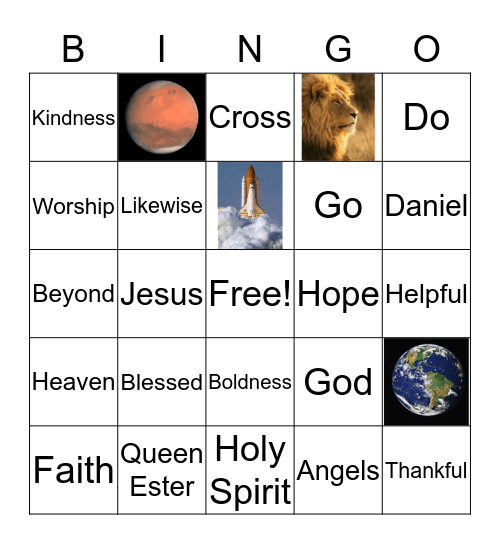 VBS Bingo Card