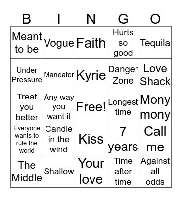 Stupid Radio Bingo Card