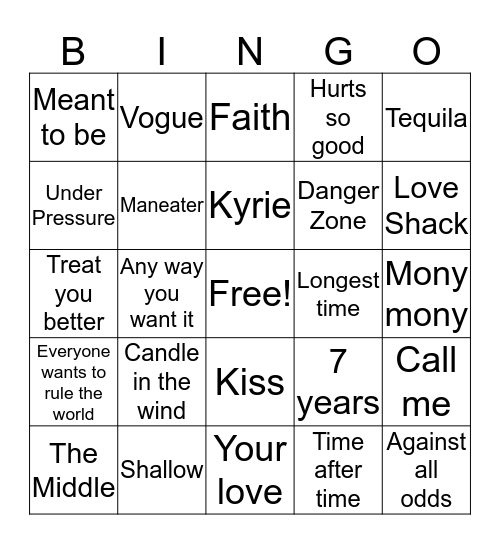 Stupid Radio Bingo Card