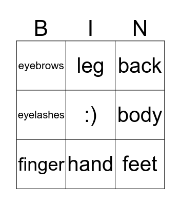 Bingo! Bingo Card