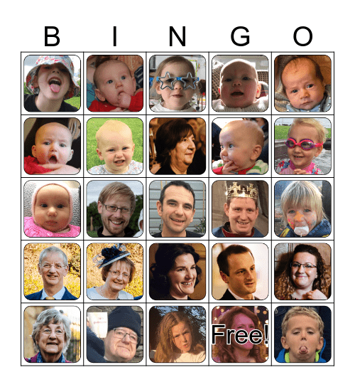 Family Bingo Card
