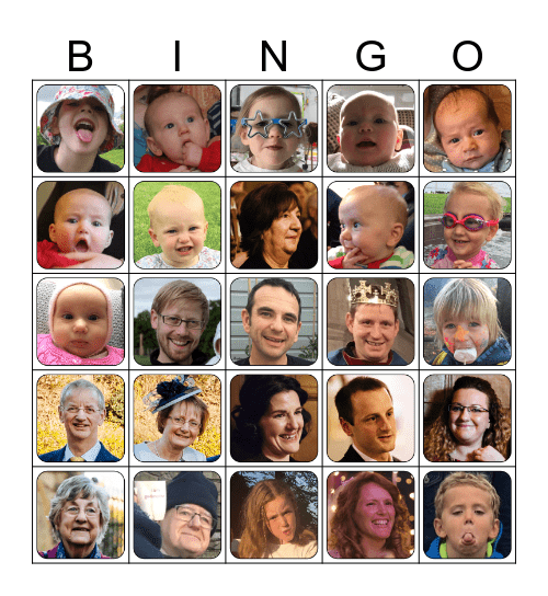 Family Bingo Card