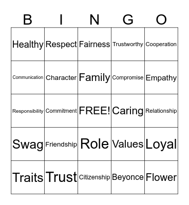 HEALTH BINGO Card