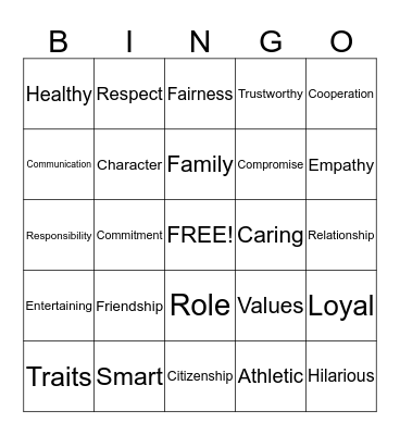 HEALTH BINGO Card