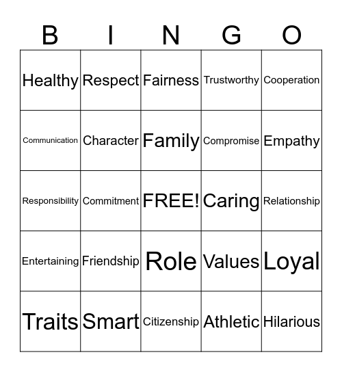 HEALTH BINGO Card