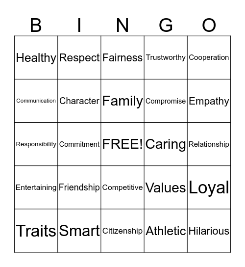 HEALTH BINGO Card