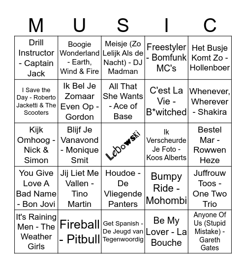206 Bingo Card