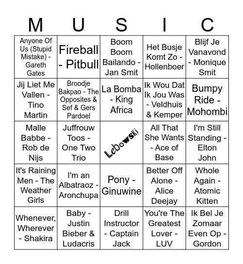 209 Bingo Card