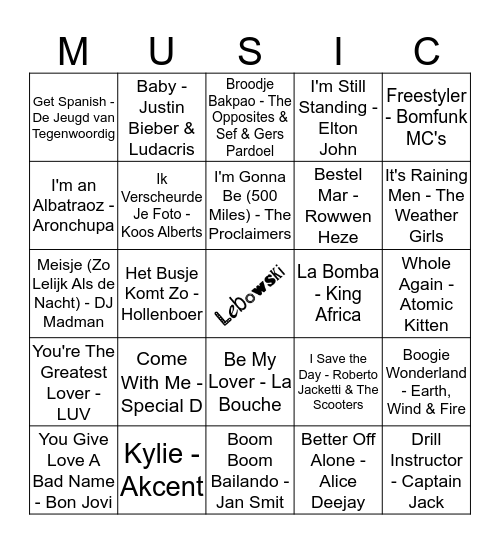 215 Bingo Card