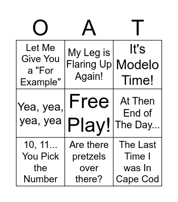 Oatway Bingo Card