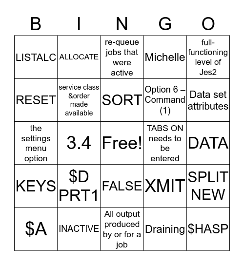 How well do you know stuff? Bingo Card