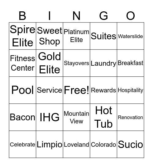 Service Week 2019 Bingo Card