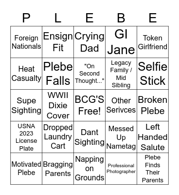 I DAY BINGO Card