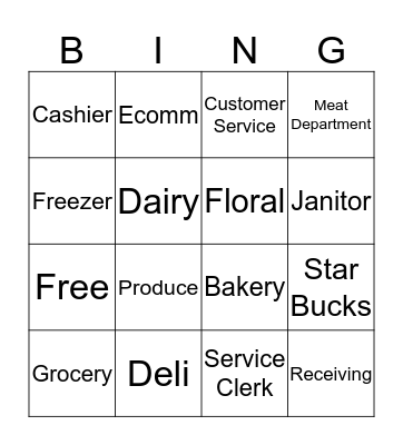 Save on Foods Bingo Card