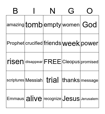 IN THE WILD Bingo Card