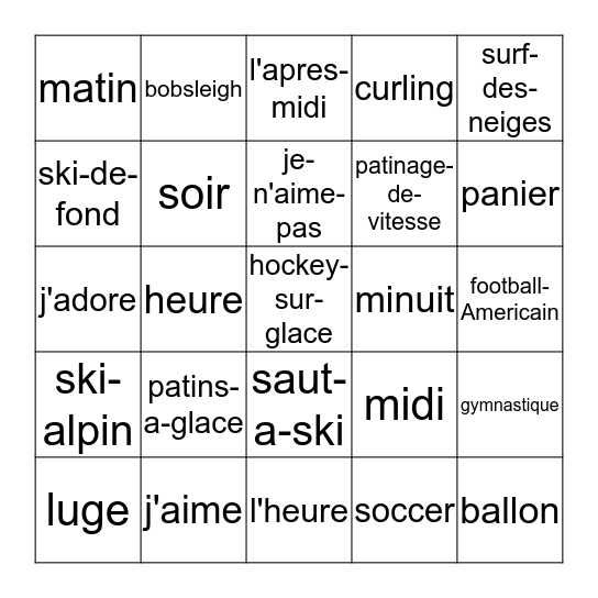 Bingo Card