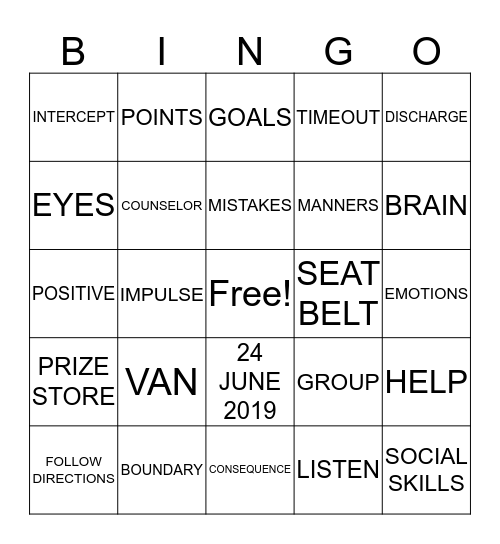 REVIEW Bingo Card