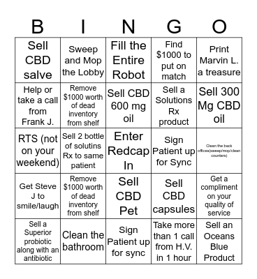 Technician BINGO July! Bingo Card