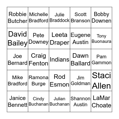 Wayne City High School Class of 84 Bingo Card