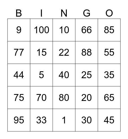 TBJ Bingo - 2006 Bingo Card