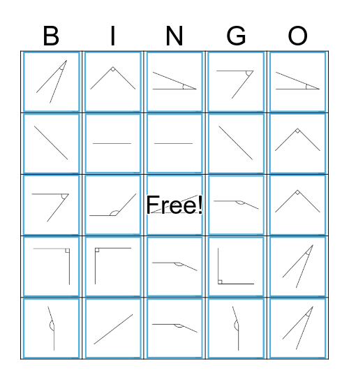 Angle Bingo Card