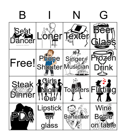 Birthday Bar Bingo  Bingo Card