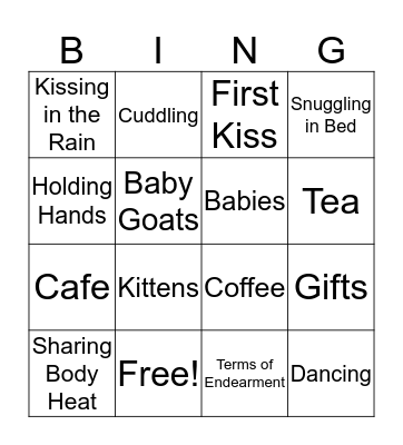 Test Bingo Card