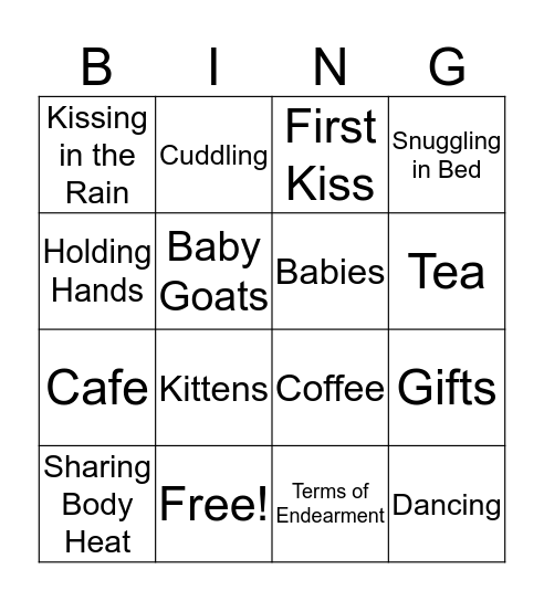 Test Bingo Card